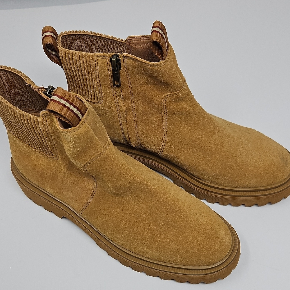 Madewell Tan Suede Zipper Ankle Boots Mens 8.5